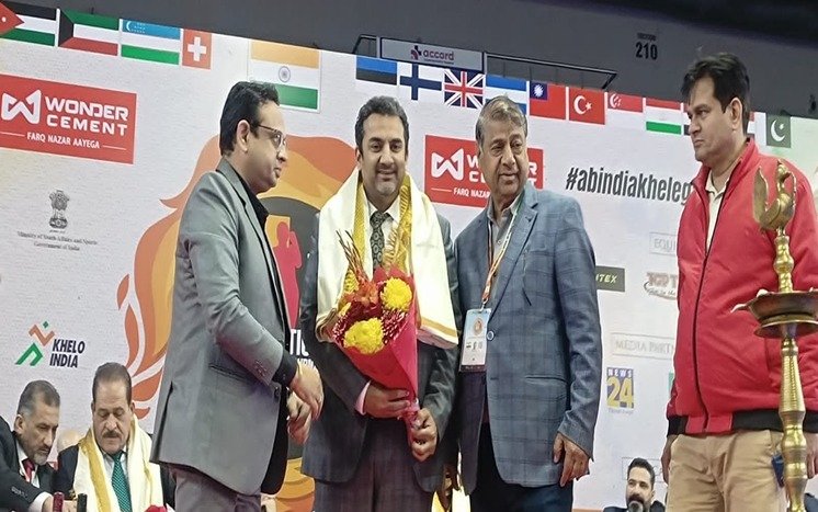 Honoured at Wako India International Kickboxing tournament IG Indoor stadium,New Delhi.